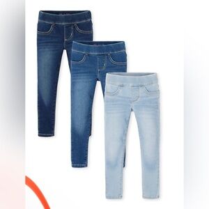 Girls Knit Denim Pull On Jeggings